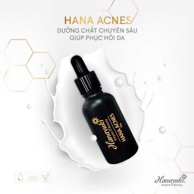 Serum giảm mụn giảm thâm Hana Acnes cho da nhạy cảm - Hanayuki Chính Hãng 100%