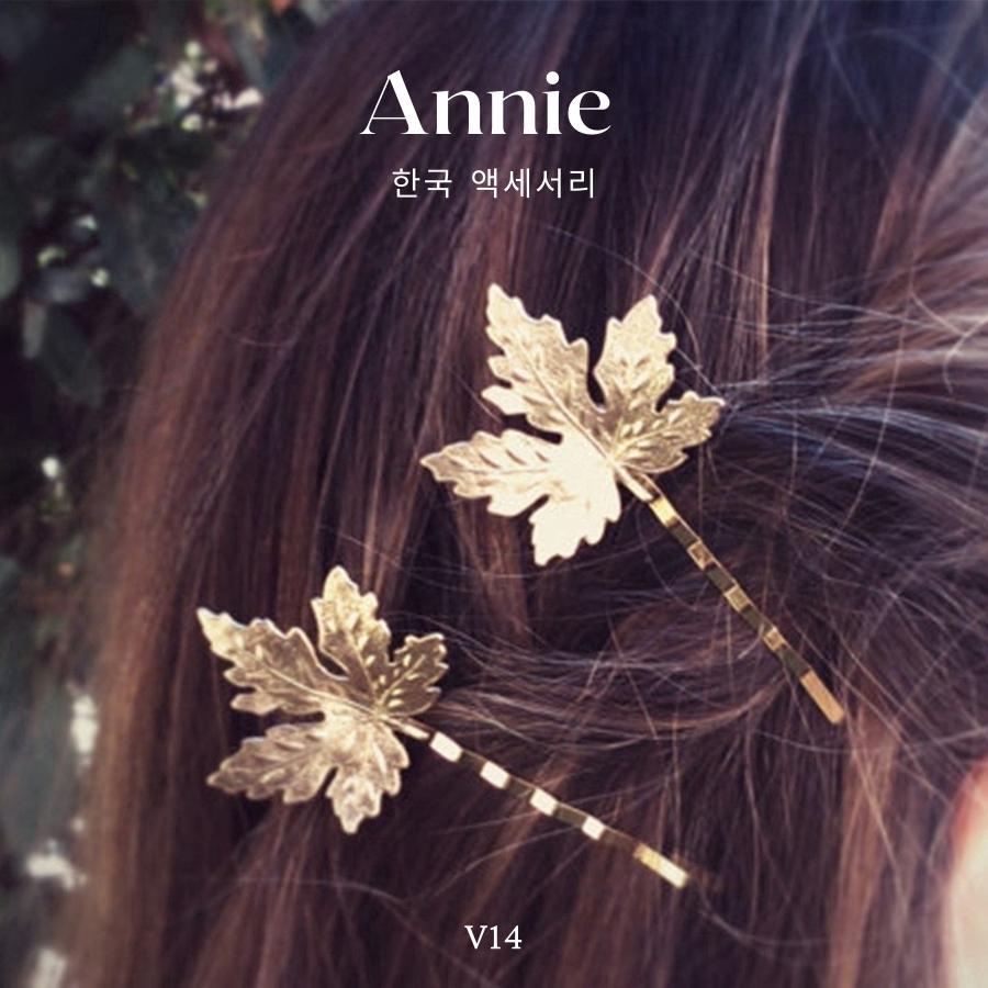 Kẹp tóc hình lá nhiều kiểu phong cách retro vingtage dành cho nữ ANNIE