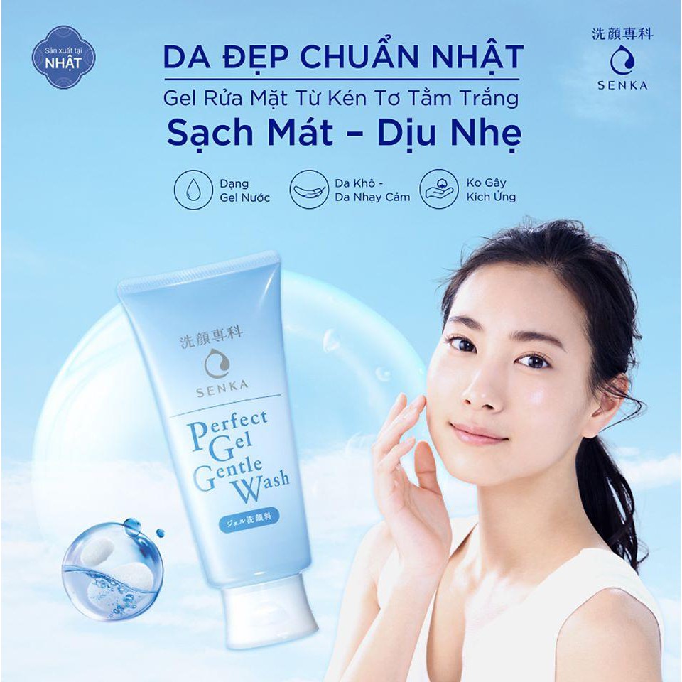 [ Hàng Chính Hãng- Có Tem Phụ ] Sữa Rửa Mặt Shiseido Senka Perfect Whip