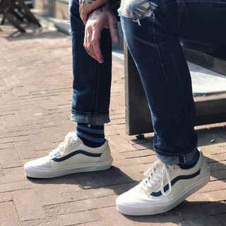 Giày OLD SKOOL WHITE/BLUE