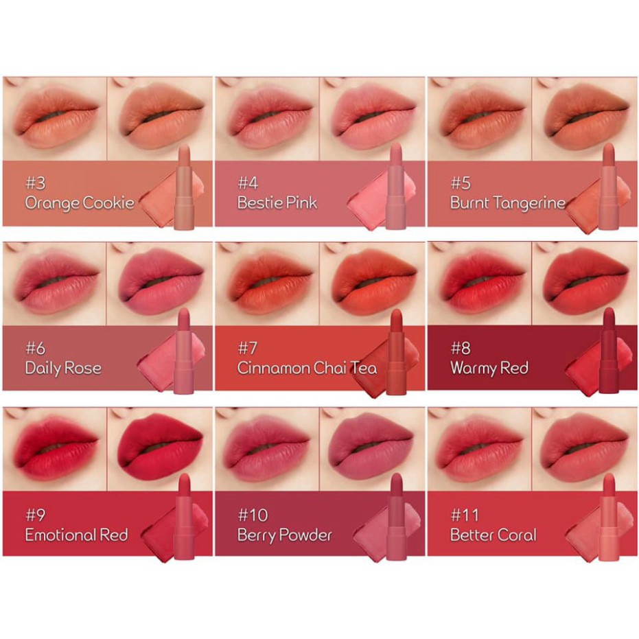 SIÊU SALE Son Thỏi Peripera Ink Airy Velvet Stick 3.6g SIÊU SALE