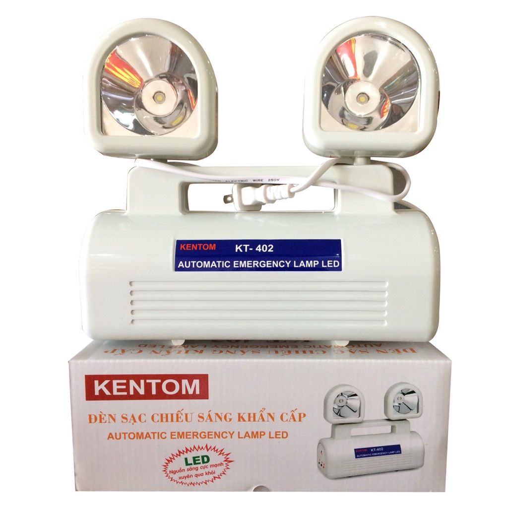 Đèn sạc chiếu sáng khẩn cấp Kentom 402