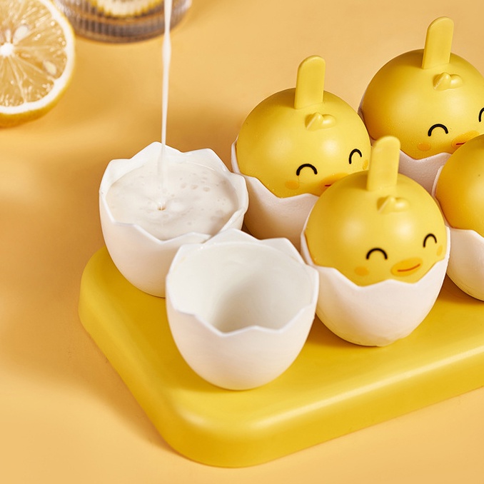 Khuôn làm kem 6 ngăn gà vàng siêu cute giá rẻ KGV06