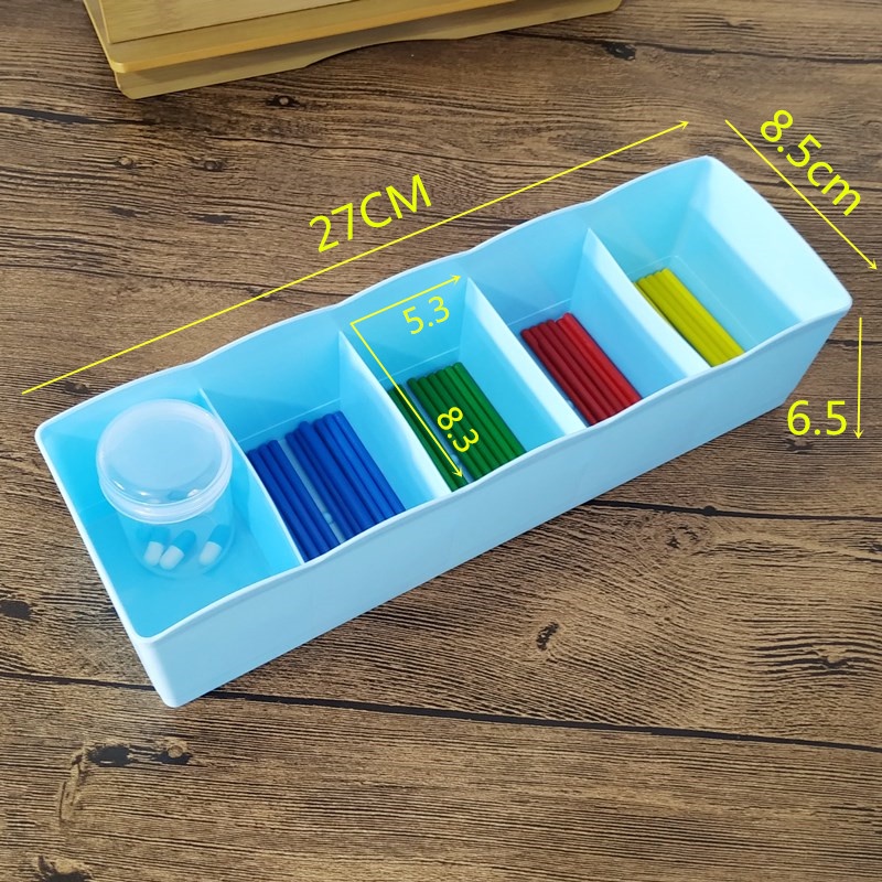 Hộp đựng đồ 5 ngăn - Hộp đựng tất, đồ lót bằng nhựa