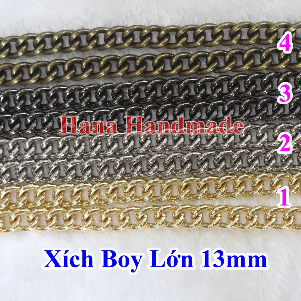 xích boy tốt lớn ngang 13mm