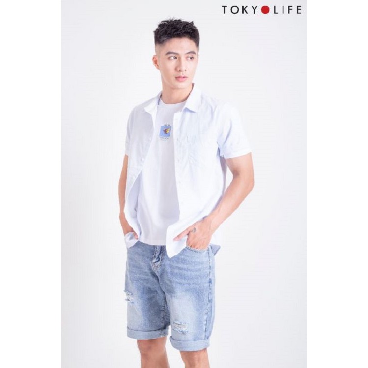 Quần lửng Jeans Nam TOKYOLIFE sáng màu E7SHP402G