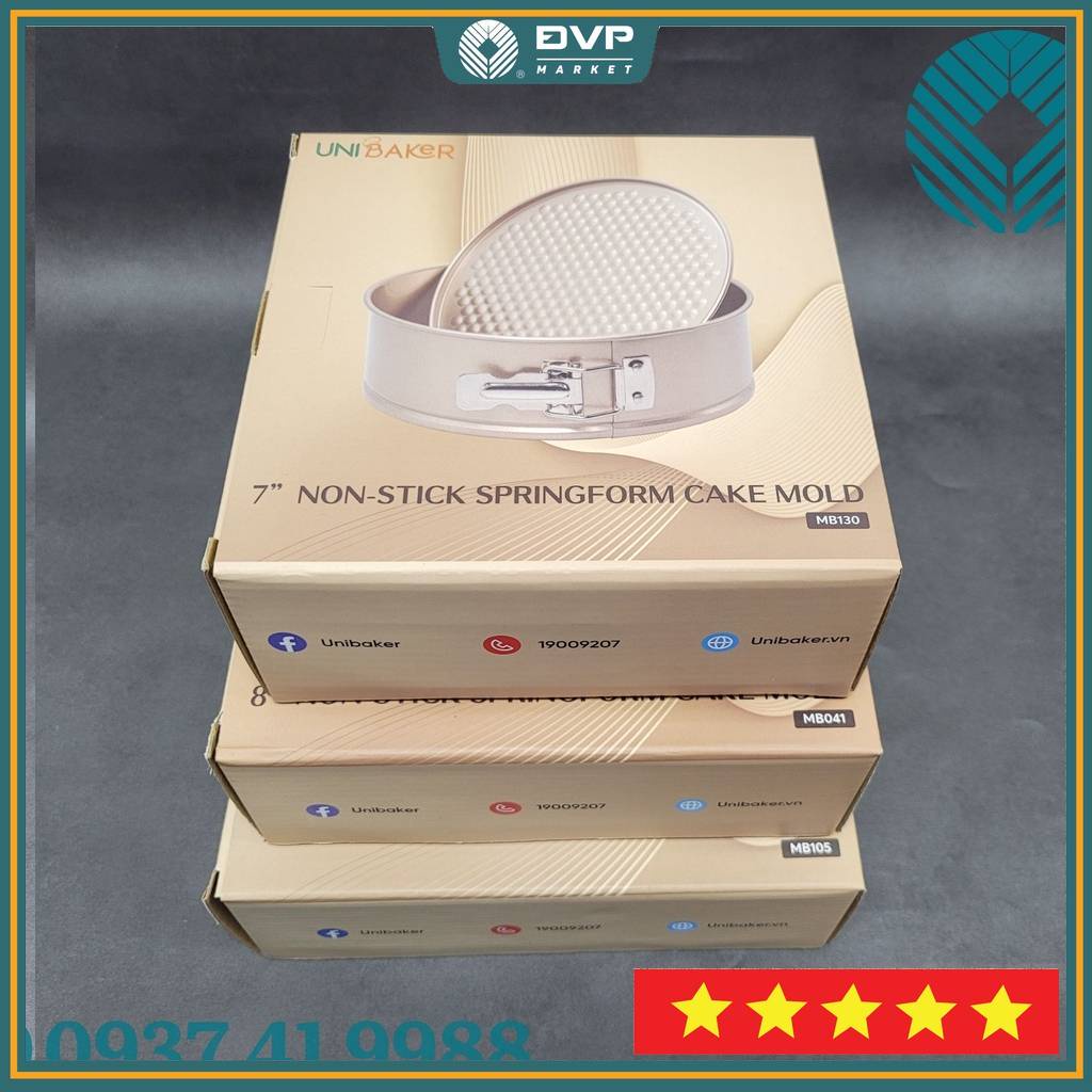 Khuôn tròn nướng bánh chống dính đế rời có khóa cao cấp 18cm, 20cm, 22cm - Đại Vạn Phát