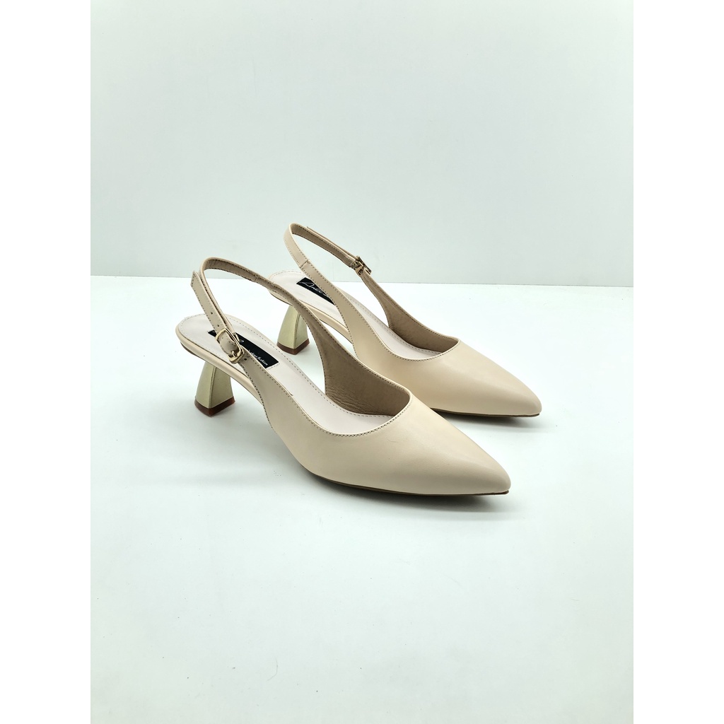 Giày Cao Gót Công Sở Slingback Gót Nhọn 7 Phân Da Mờ Cao Cấp Hàng Việt Nam