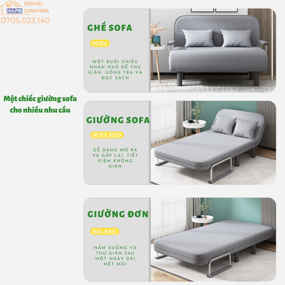 Ghế Sopha gấp gọn thông minh tiện lợi, Sofa giường đa năng 2 trong 1, Sofa bed kiểu dáng Hàn Quốc | BigBuy360 - bigbuy360.vn