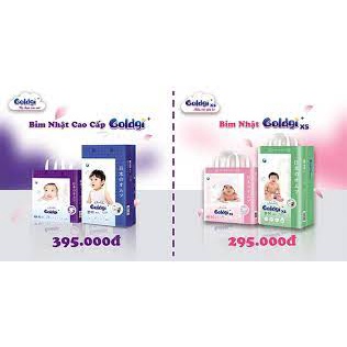 (combo 3b tặng tùy đựng sửa BỈM tã GOLDGI X5 2021 đủ sz dán NB92/S84/M66/L56 - quần M60/L48/XL44/XXL32