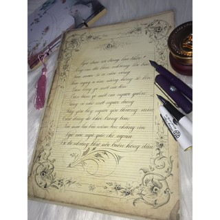 GIẤY HOA LUYỆN CHỮ