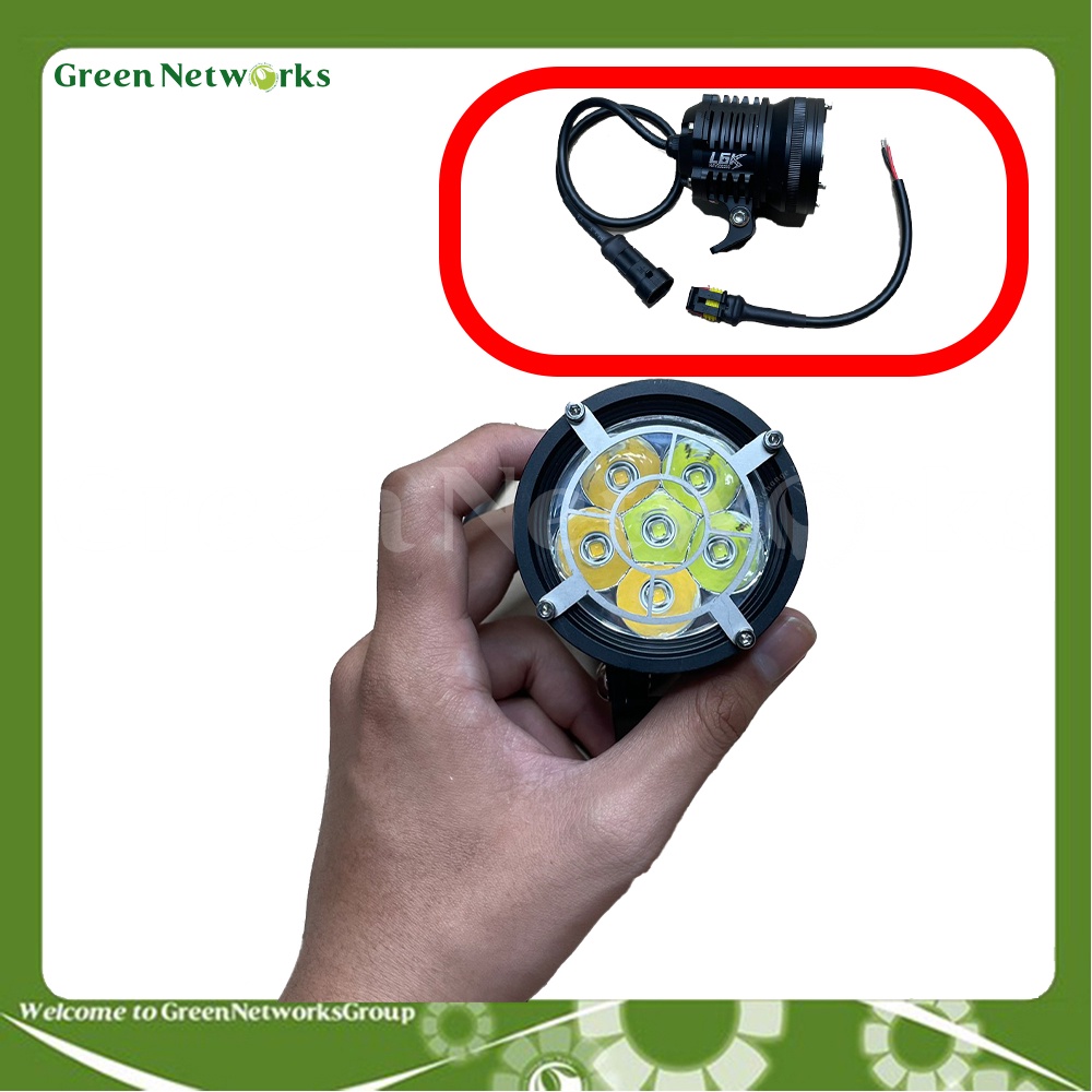 Đèn trợ sáng L6K CREE 60W hàng chính hãng – Đèn siêu sáng l6X và L4X cao cấp, L6K Có Khung inox 304 bảo vệ-GreenNetWorKs
