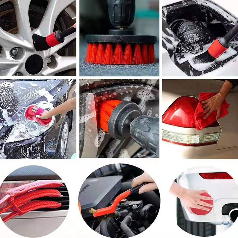Bộ Dụng Cụ Đánh Bóng Xe Hơi Có Cọ Tiện Dụng