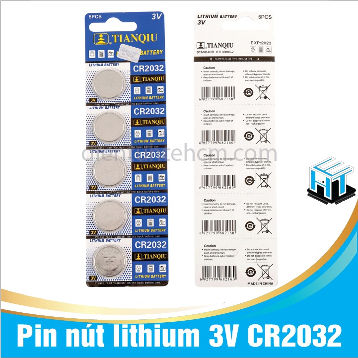 CR2032 - Pin nút lithium 3V dùng cho cân điện tử, máy tính CR2032