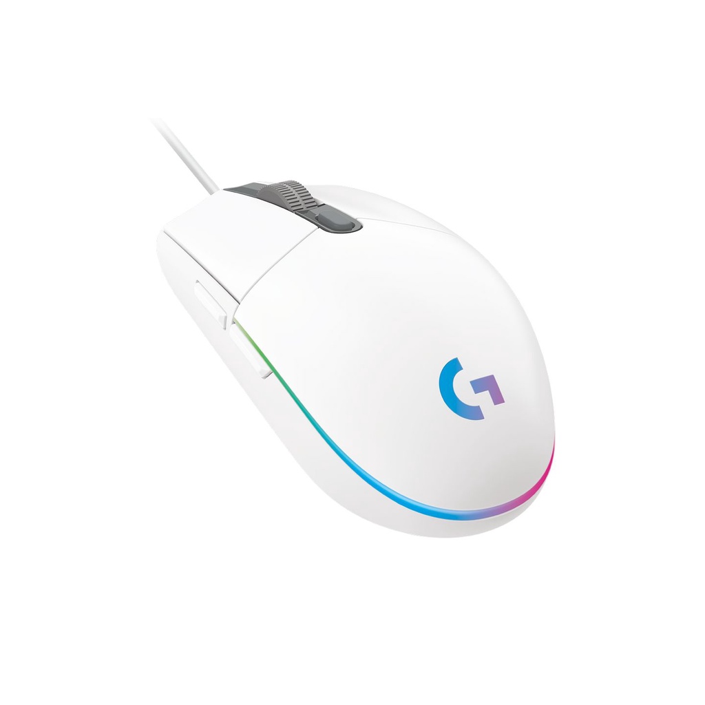 [Mã 33ELSALE hoàn 7% xu đơn 300k] Chuột Logitech G102 Lightsync Black/White