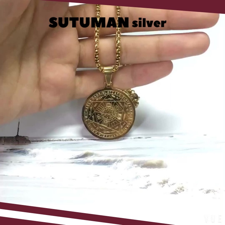 [GIAO HỎA TỐC] Vòng cổ dây chuyền Totem Series hình ngôi sao sáu cánh thiên thần thép không gỉ SUTUMAN silver