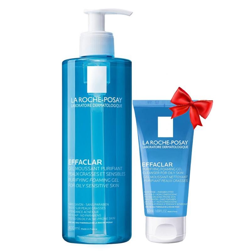 Sữa rửa mặt La Roche-Posay Effaclar 50ml-400ml cho da dầu, mụn, nhạy cảm