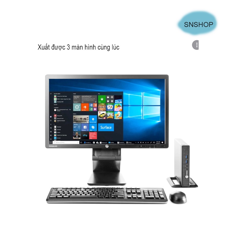 Máy Tính Để Bàn HP EliteDesk 800 G2 Desktop Mini 35W - CPU i5 6500 Ram 8GB SSD 256G- Bảo Hành 3 Thángi