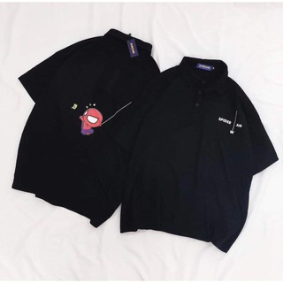 Áo Polo SPIDER MAN Unisex (Đen-Trắng)