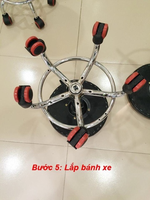 Ghế Đôn Xoay Cắt Tóc Nữ Cao Cấp Nâng Hạ Salon - Mỹ Phẩm Ola