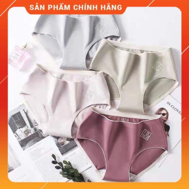 Quần lót nữ O2 cotton ép không đường may ( được chọn màu )