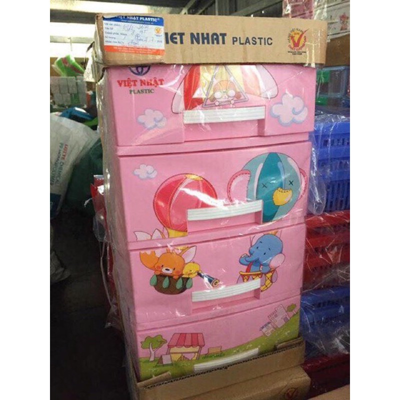 Tủ nhựa ngăn kéo nhiều tầng , tủ nhựa mini kitty 3 tầng 4 tầng