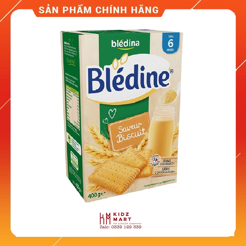 Bột Pha Sữa Bledina Vị Bánh Quy 400g - 6M