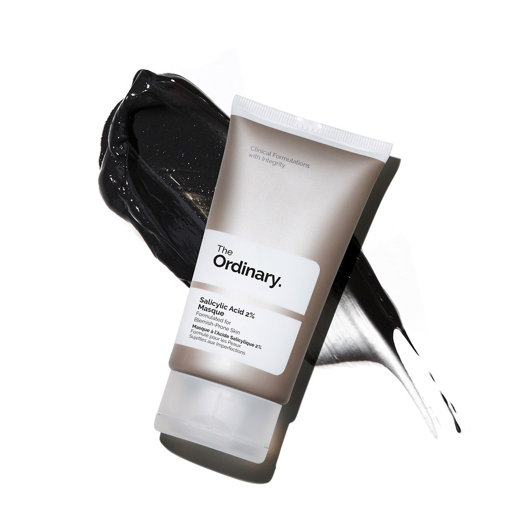The Ordinary Salicylic Acid 2% Masque Mặt nạ tẩy da chết từ than & đất sét giảm mụn & đều màu da 50ml