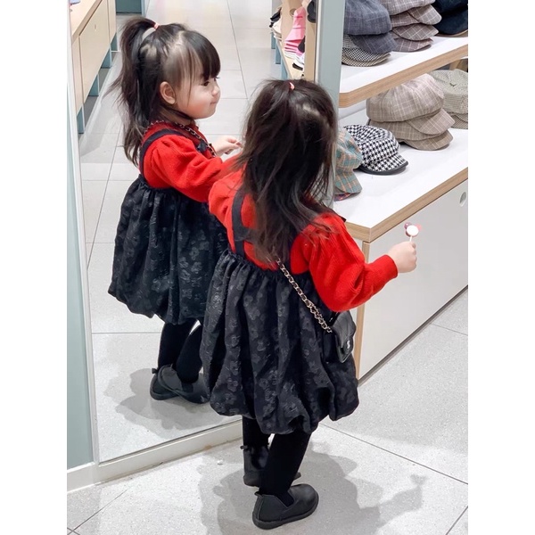 VÁY LEN TAY BỒNG CHO BÉ GÁI