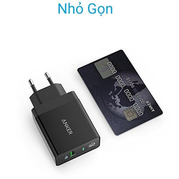 Củ sạc nhanh S10, Note 10 ANKER PowerPort+ Quick Charge 3.0 18W - A2013