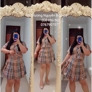 [Ảnh thật] Bigsize SET VEST VÁY BBR Siêu cute
