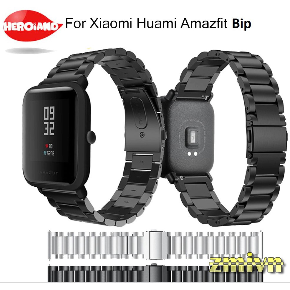 Dây đeo kim loại thép không gỉ Amazfit Bip