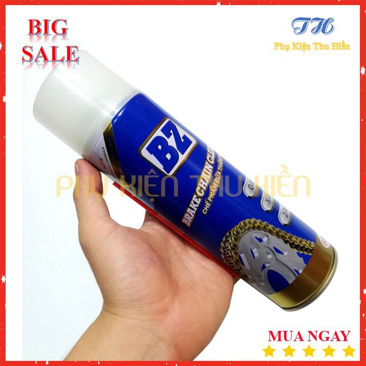 Chai Rửa sên BZ 600ml mẫu mới chính hãng, chống rỉ sét , ko phai màu sản phẩm