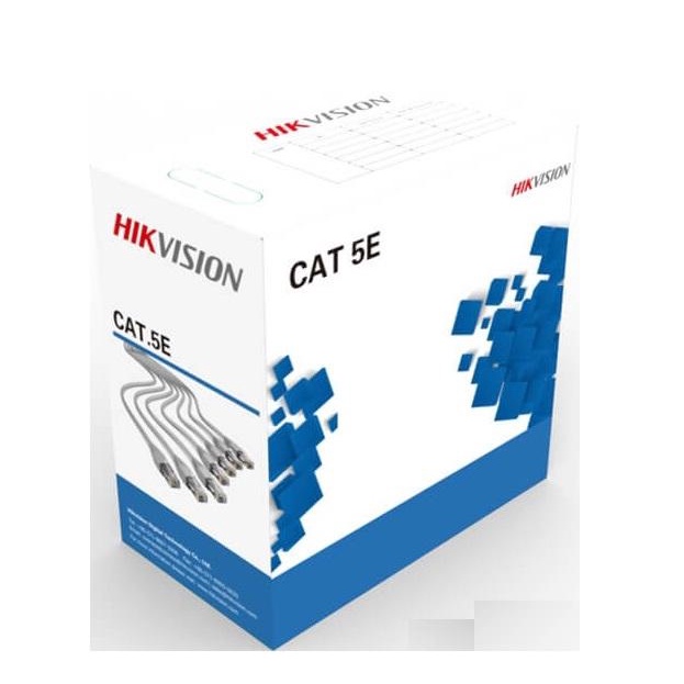 Dây Cáp mạng CAT5E BC HIKVISION DS-1LN5E-E/E (cáp mạng Cat 5E UTP) đồng 99.97% cuộn 305m - Hàng chính hãng