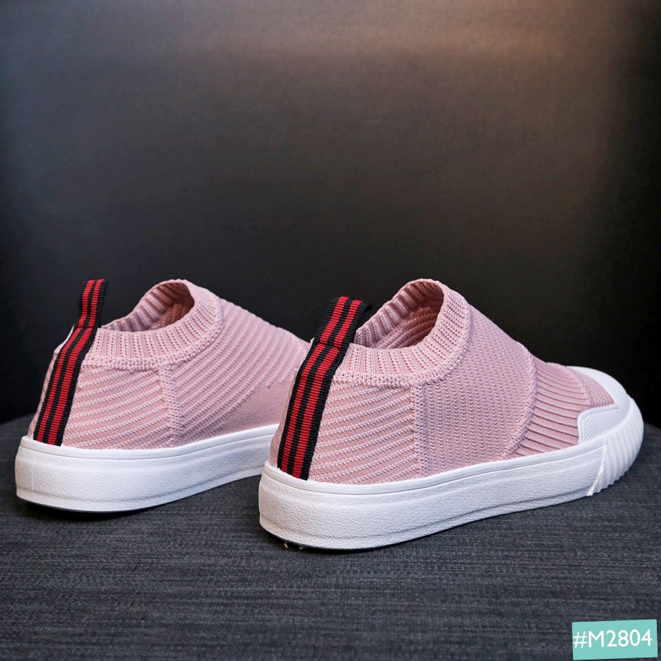 Giày Lười Nữ Kiểu Dáng Thể Thao Cổ Chun MINSU M2804, Slip On Bata Sneaker Hàn Quốc Cổ Chun Cho Bạn Nữ Thích Tối Giản | BigBuy360 - bigbuy360.vn