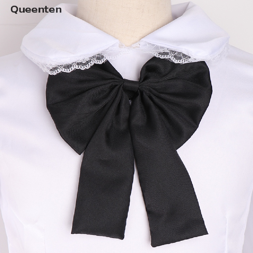Queenten Women Maid Outfit Anime Dress Apron Dress Lolita Dress Men Cafe Costume Cosplay QT