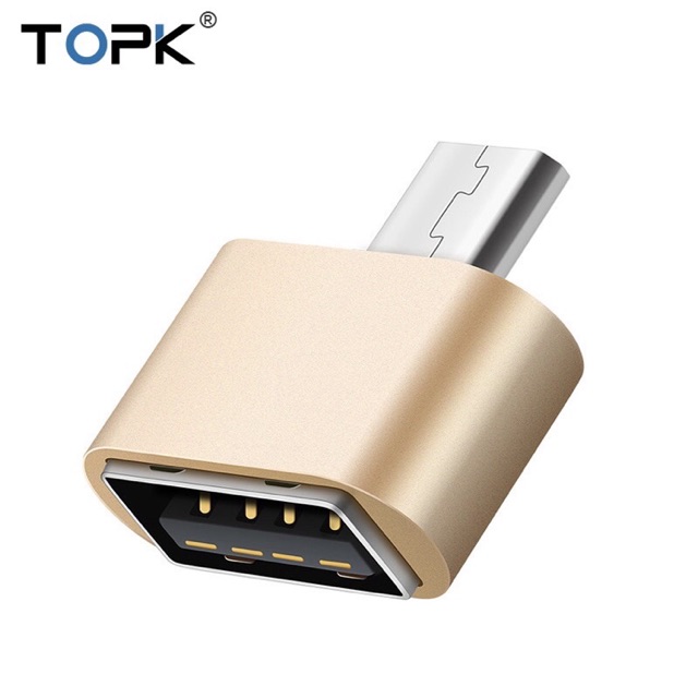 [Freeship 50k] Đầu kết nối Micro USB OTG hiệu Topk