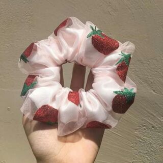 🍓Scrunchies Dâu tây🍓 Đồ cột tóc nữ 😍