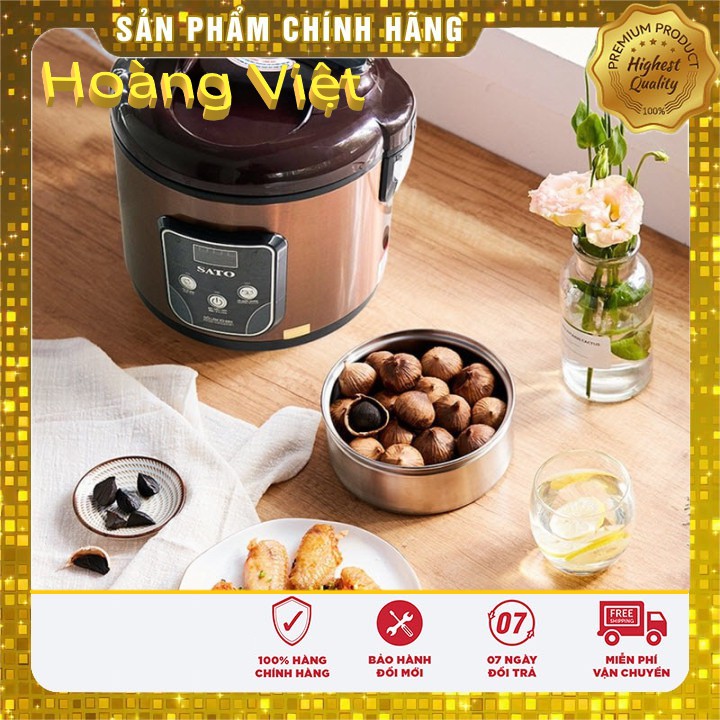 Nồi làm tỏi đen SATO 18TD052 Chính Hãng bảo Hành 12 Tháng. [GiadungHoangViet]