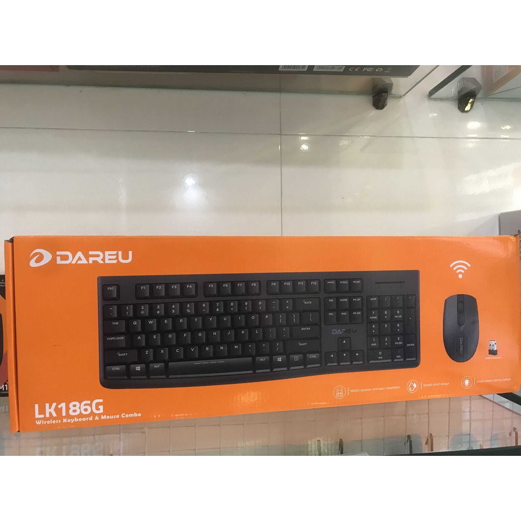 Bộ Bàn Phím Và Chuột Có Dây Dareu LK186G - Hàng Chính Hãng