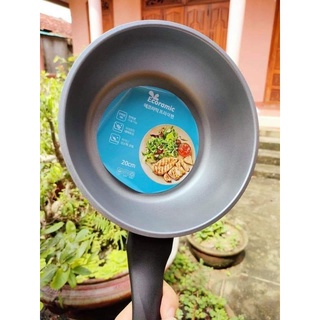 Chảo vân đá sâu lòng ECORAMIC 20cm