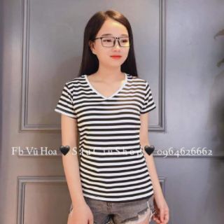 [ Xả kho] Áo phông nữ HM cổ tim ( có ảnh thật)