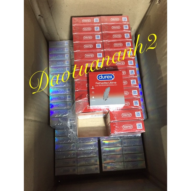 Bao Cao Su SIÊU MỎNG Durex Fetherlite Ultima - 12 cái ( NEW ). Hàng chính hãng DKSH Việt Nam.