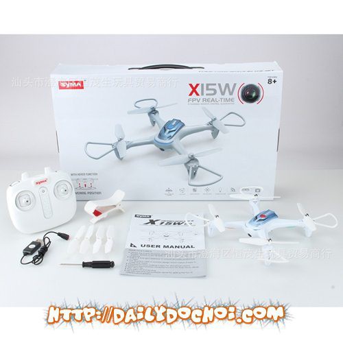 saigontoyvn Máy bay 4 cánh Syma X15w có camera fpv truyền về điện thoại NEW