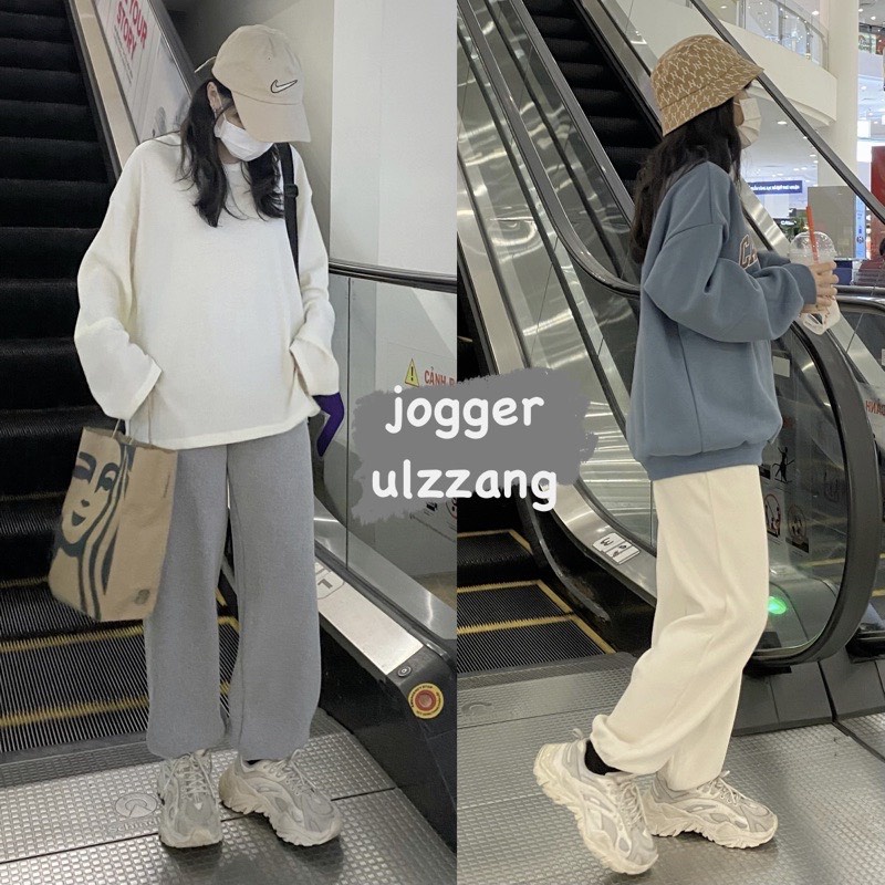 [Ảnh thật/Sẵn] Quần jogger boom chất nỉ tăm dày dặn Quảng Châu