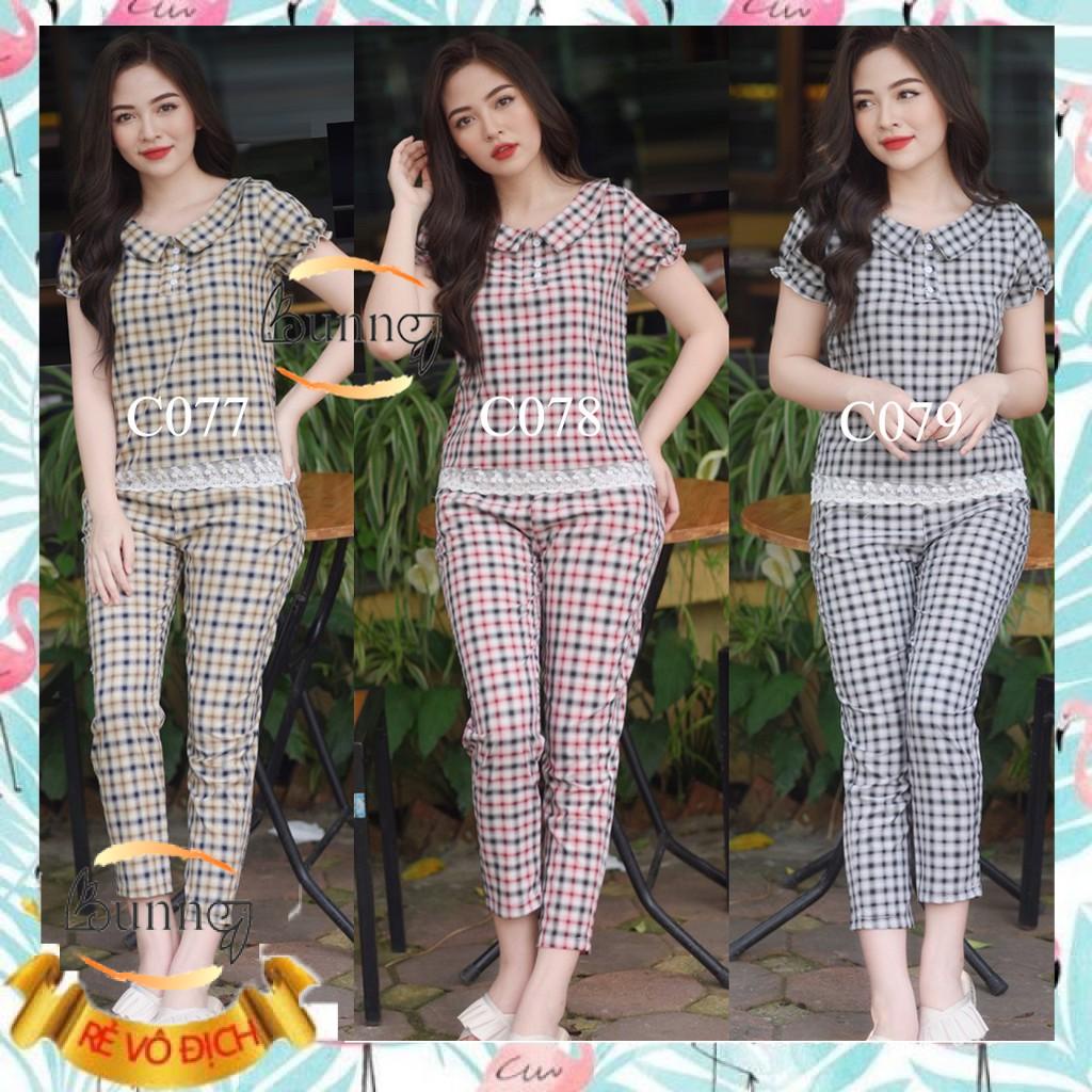 [BunnySky] Đồ bộ mặc nhà, đồ bộ nữ kiểu dáng đẹp, họa tiết xinh mặc lên thì lung linh luôn