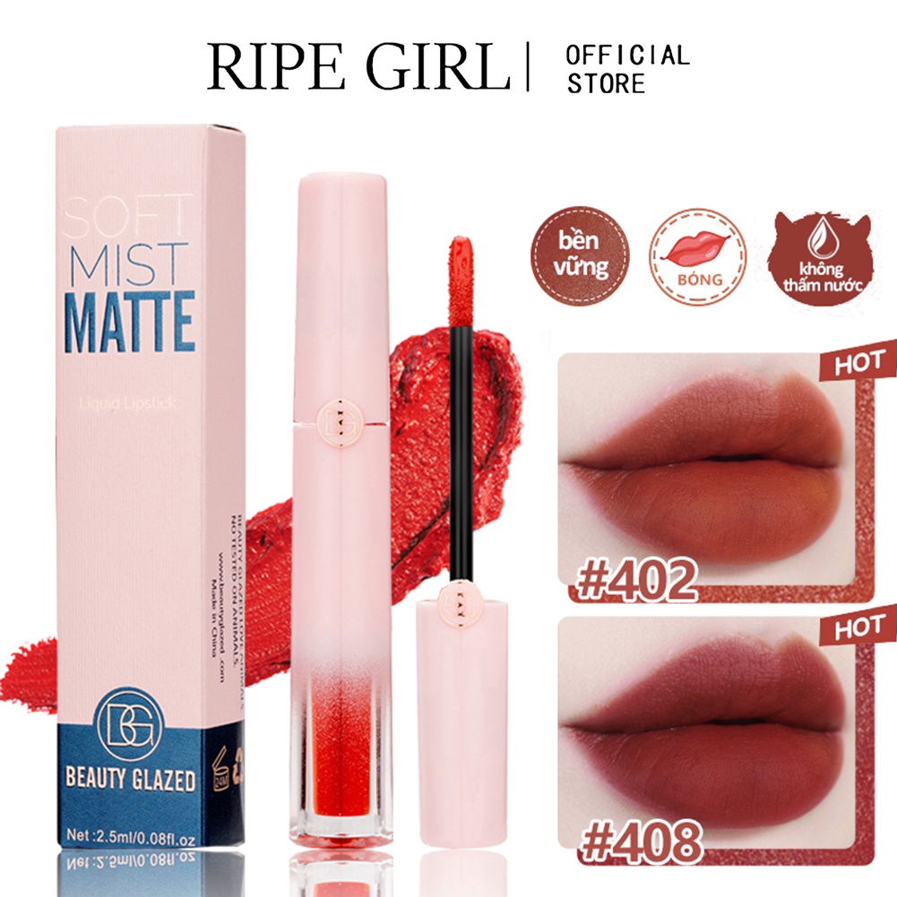 Son môi RIPE GIRL mềm mịn lâu trôi chống thấm nước trang điểm xinh xắn cho nữ