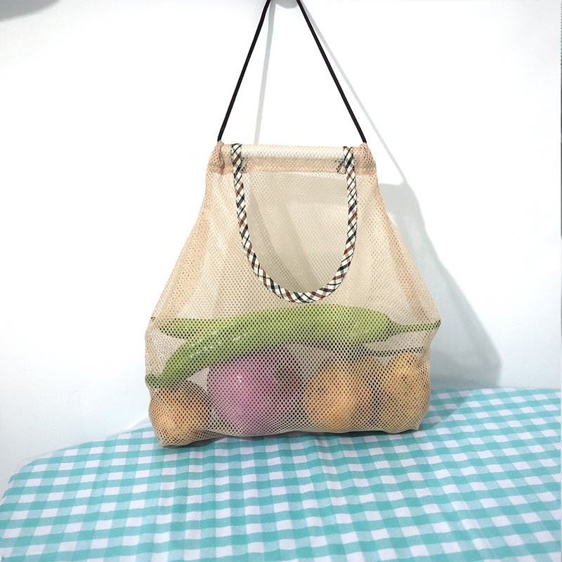 Túi Lưới Treo Đựng Hành Tỏi Rau Củ Quả Đa Năng Sức Chứa Lớn Có Thể Tái Sử Dụng