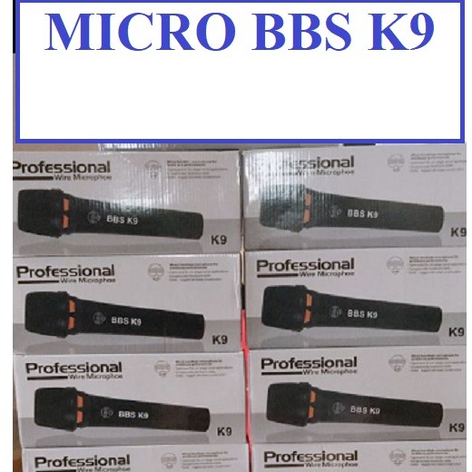 Micro karaoke BBS K9 -Hàng loại tốt, Mic cao cấp cực bền