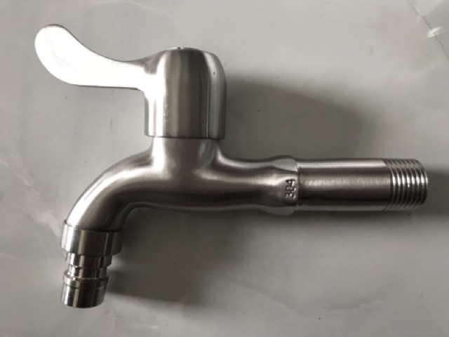 Vòi hồ inox 304 phi 21 dài